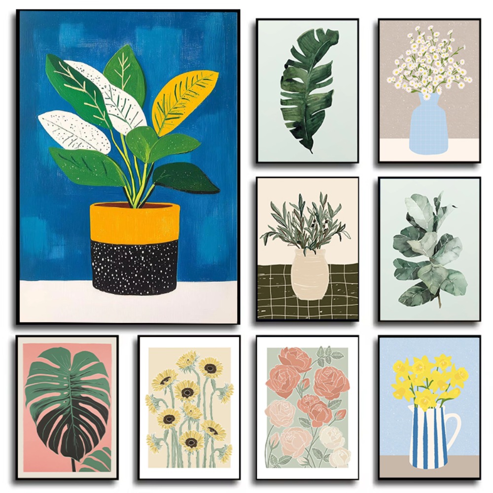 Florist Supply Vases - Poster Seni Vas Bunga Taman Ilustrasi