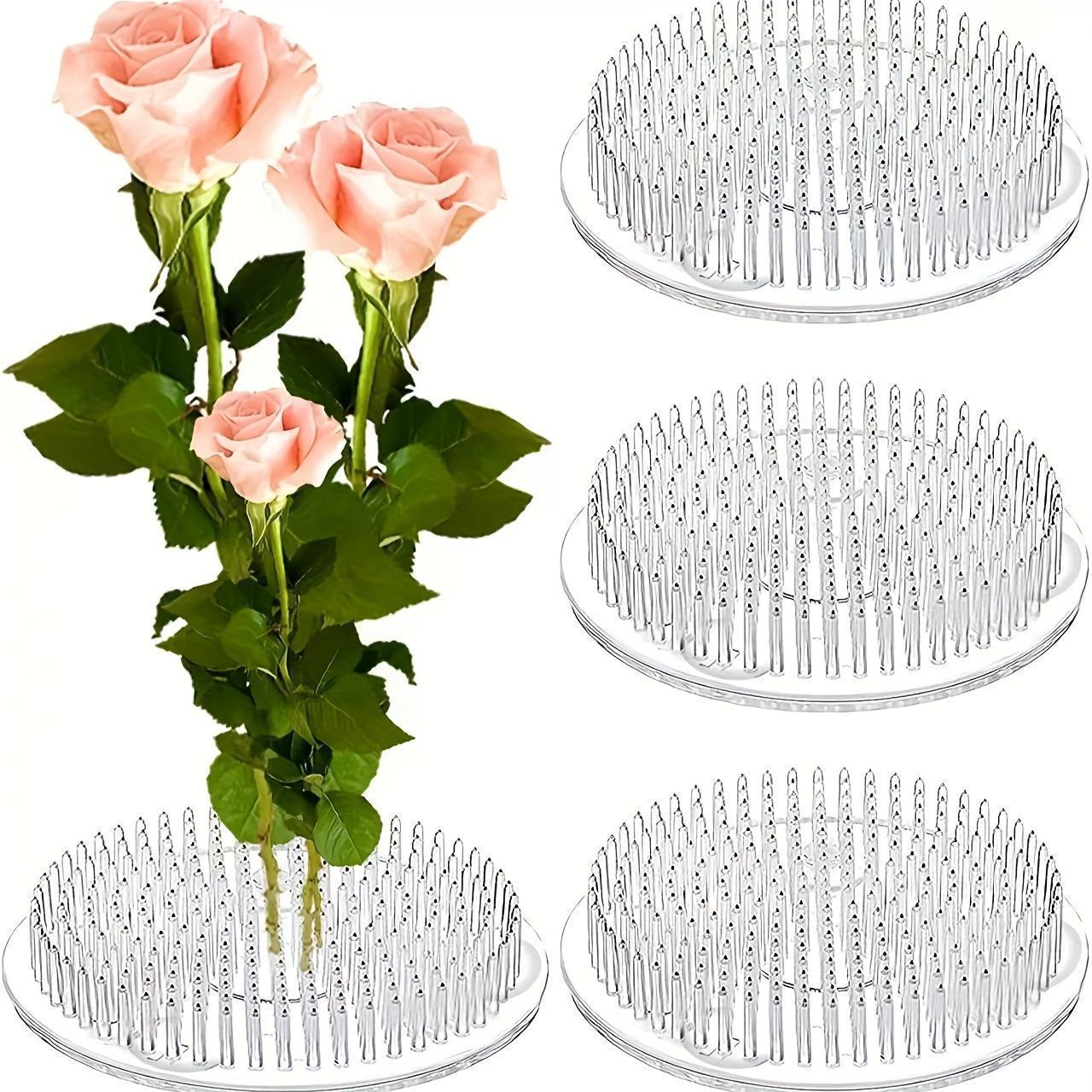 Florist Supply Bulk - Penyangga Batang Ikebana Bulat dengan Suction