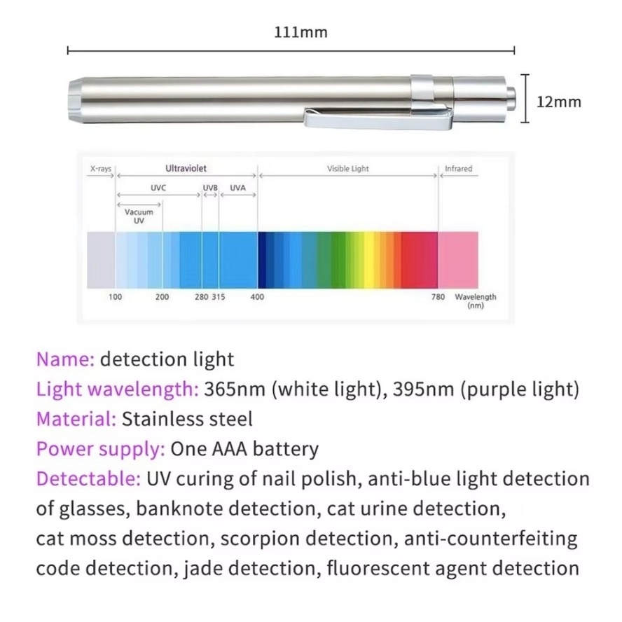 Lampu inspeksi UV Mini LED 365 - Preserved Moss Sheet ulasan dan harga